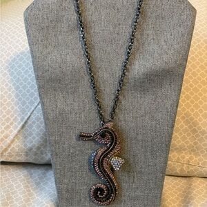 Seahorse Pendant Necklace with Chain